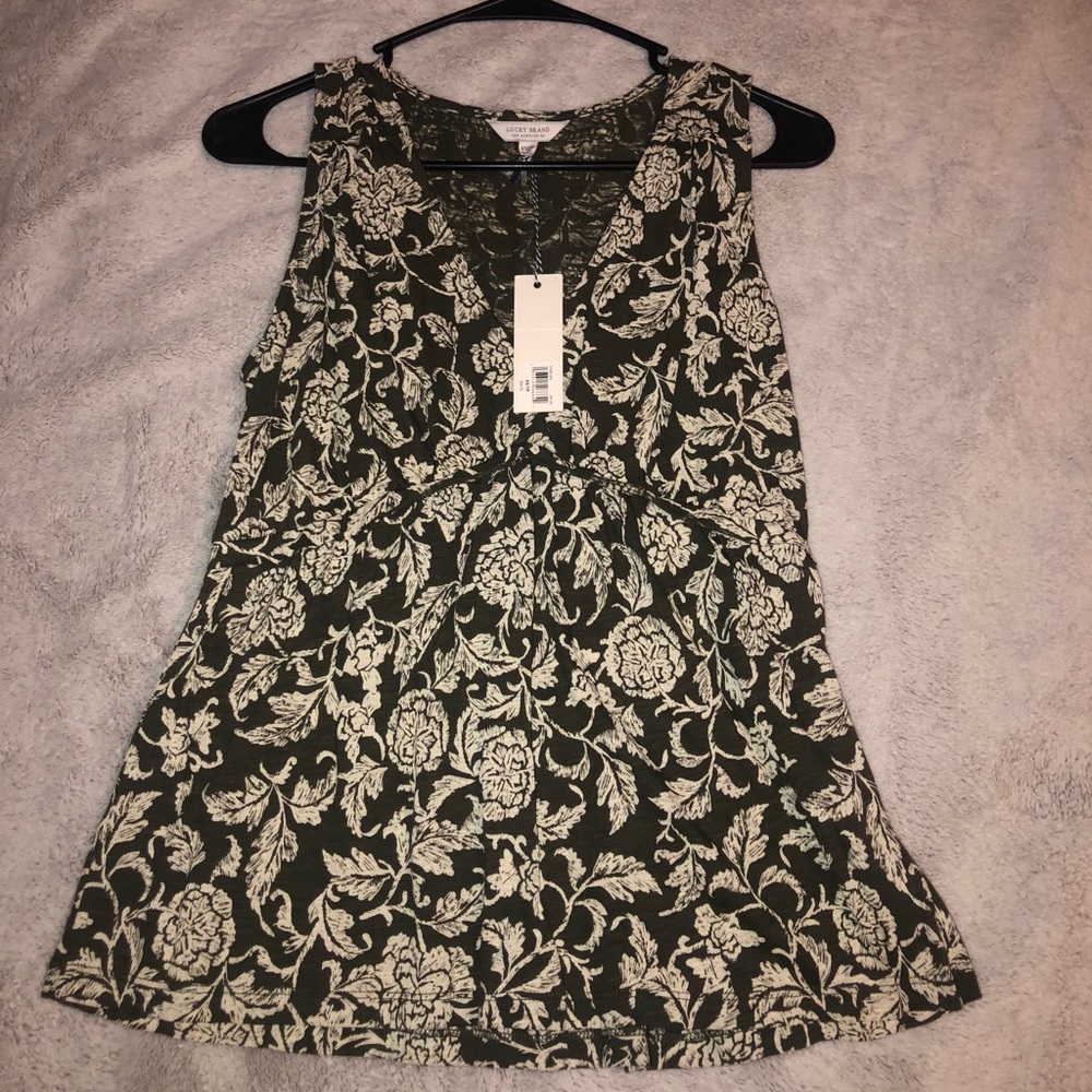 New With Tags - Lucky Brand Sleeveless Floral Tank
